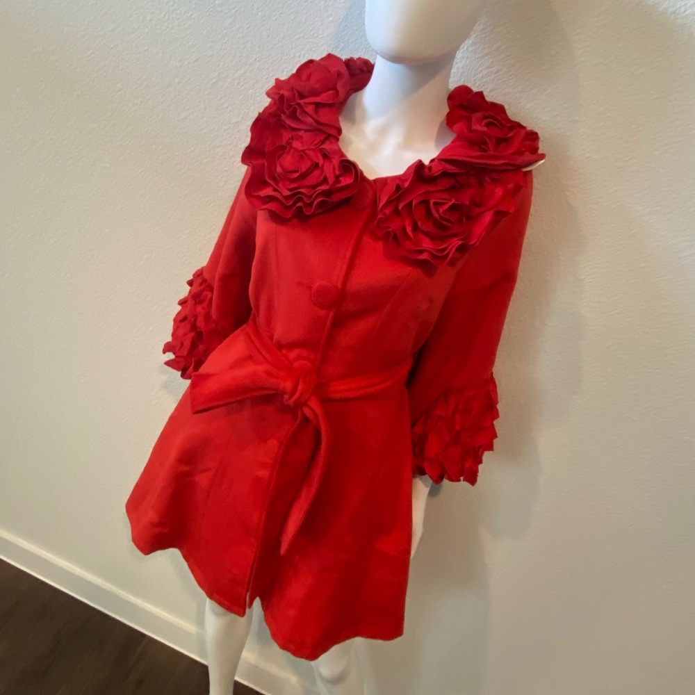 Engine Red Winter Coat - Picture 2 of 12
